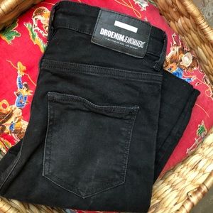 dr denim black high waisted jeans